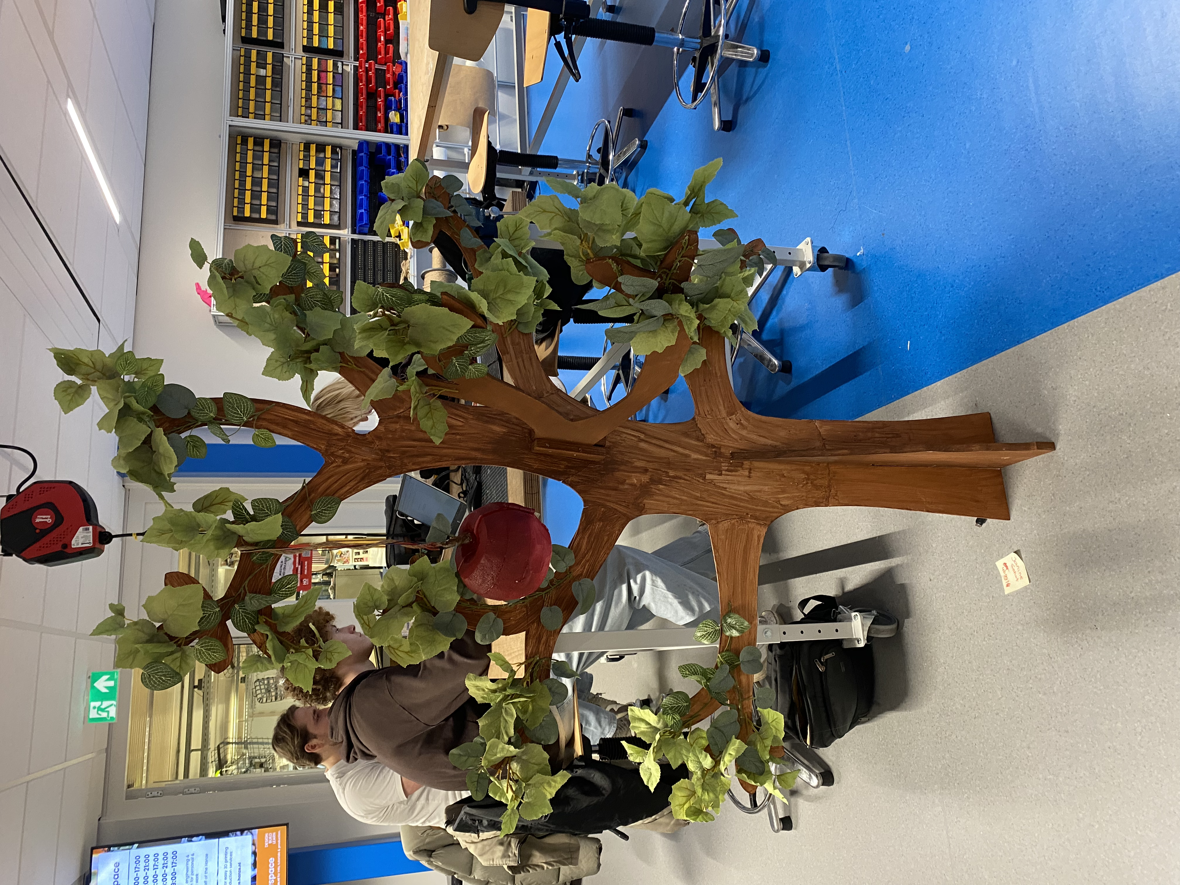 Prototype van de interactieve boom